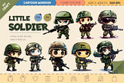 Little Cartoon soldier. TShirt, a Person Illustration by KENO Mascots (Thumbnail 1 of 4)