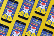 Blue Flat Charity Fundraiser Flyer, a Flyer Template by Aiyari Graphic (Thumbnail 2 of 3)