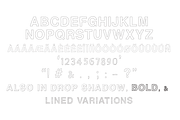 BRAVURA - Hand-Drawn All Caps Font, a Font by dorisfullgrabe (Thumbnail 1 of 4)