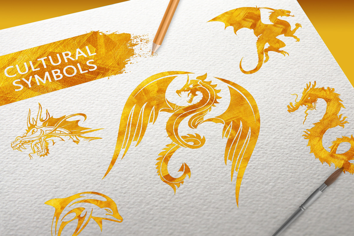 Gold texture elements, a Texture Graphic by VL Shop (Photo 5 of 12)
