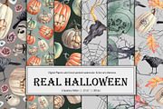 Real Halloween, Watercolor&LineArt, a Decorative Illustration by BalanceUA (Thumbnail 12 of 18)
