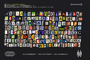 Ransom Letter PNG Asset Pack - 3GB