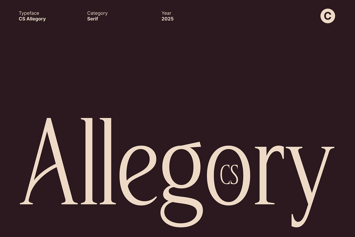 CS Allegory – Elegant Serif Font, a Serif Font by Craft Supply Co. (Photo 1 of 8)