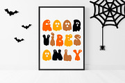 Groovy Ghost - retro Halloween font, a Handwritten Font by Brown Cupple (Thumbnail 2 of 8)