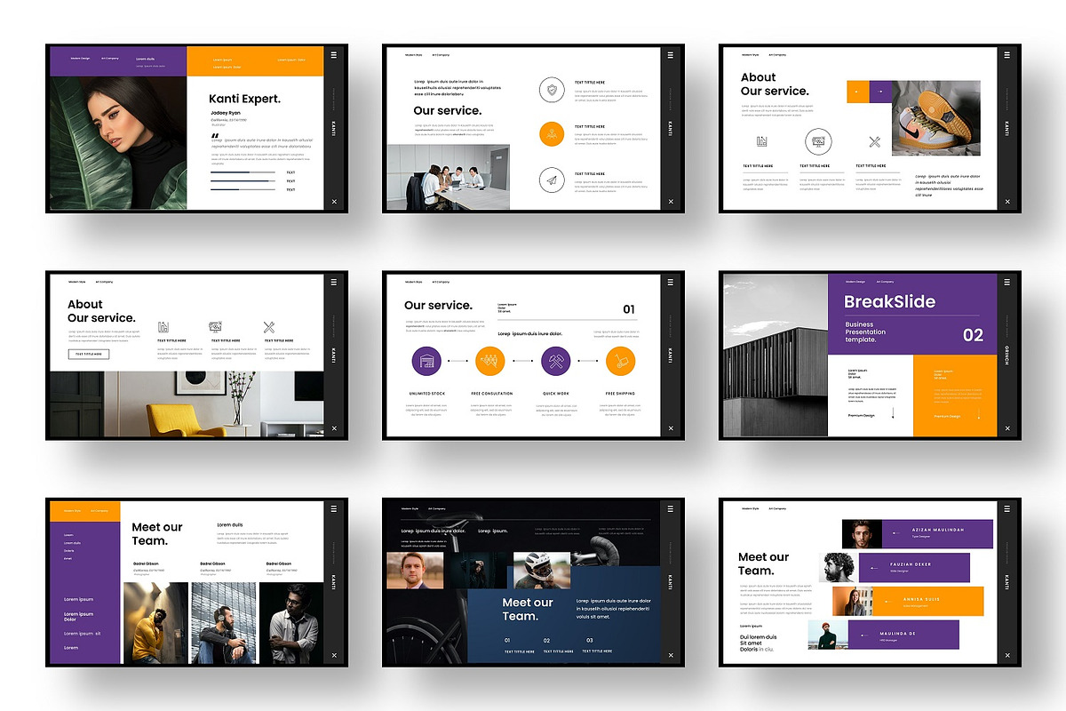 Kanti - Business Google Slide, a Presentation Template by Dens Creative Studio (Photo 3 of 6)