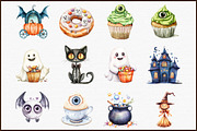Cute Spooky Halloween Clipart Bundle, an Illustration by Sublimation Artist (Thumbnail 3 of 6)