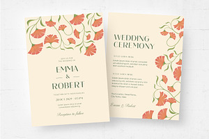 Floral Wedding Stationery Templates