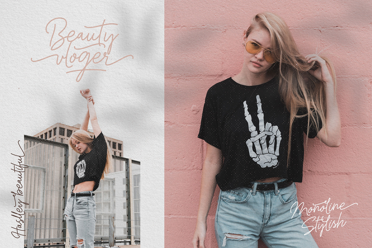 Haslley Beautiful Monoline preview 5