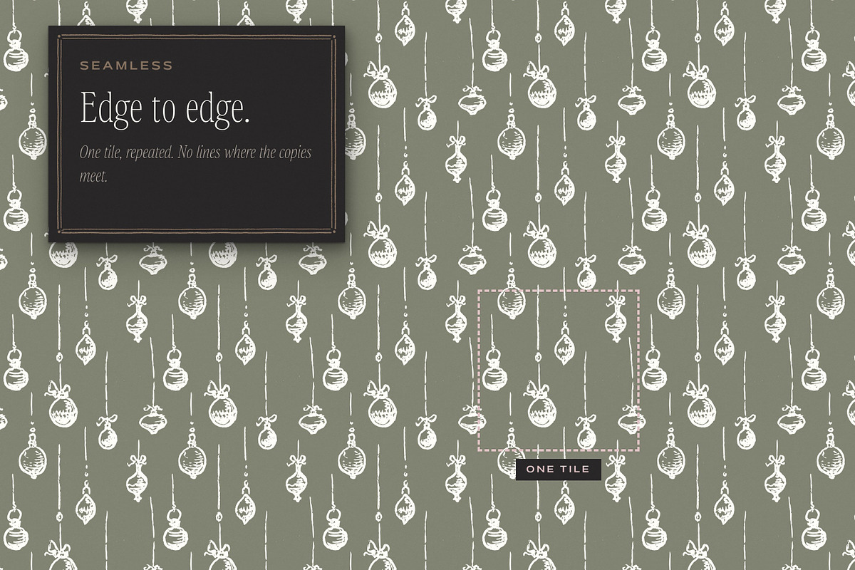 Winter Holiday Seamless Patterns, a Pattern Graphic by The October Creative (Photo 4 of 12)