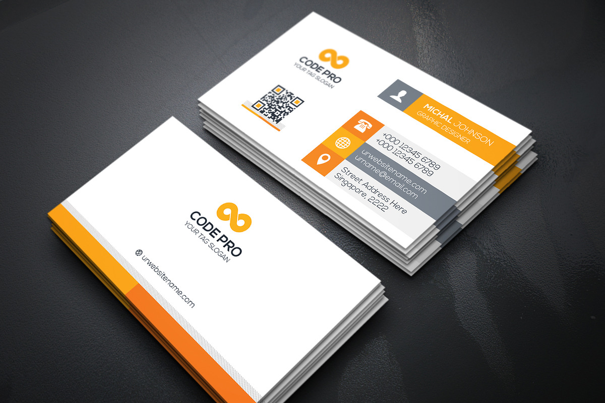 Business Cards 2 in 1, a Business Card Template by Genereux Art (Photo 8 of 8)
