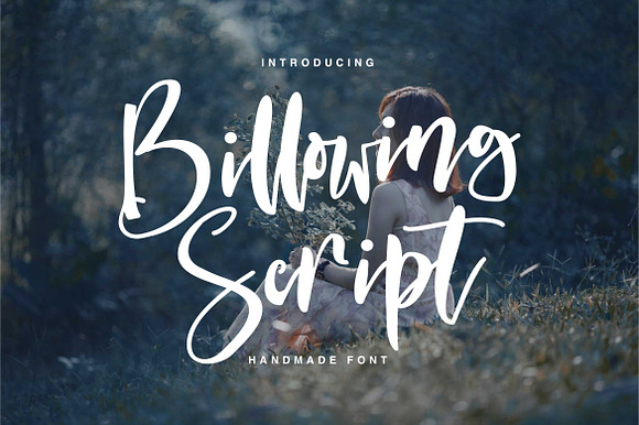 Billowing Script preview 8