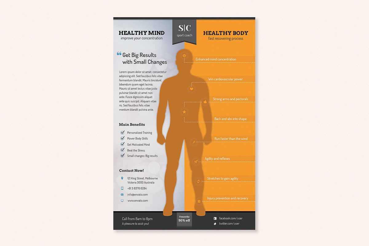 Sport Coach and Train Flyer, a Flyer Template by Sargatal (Photo 5 of 5)