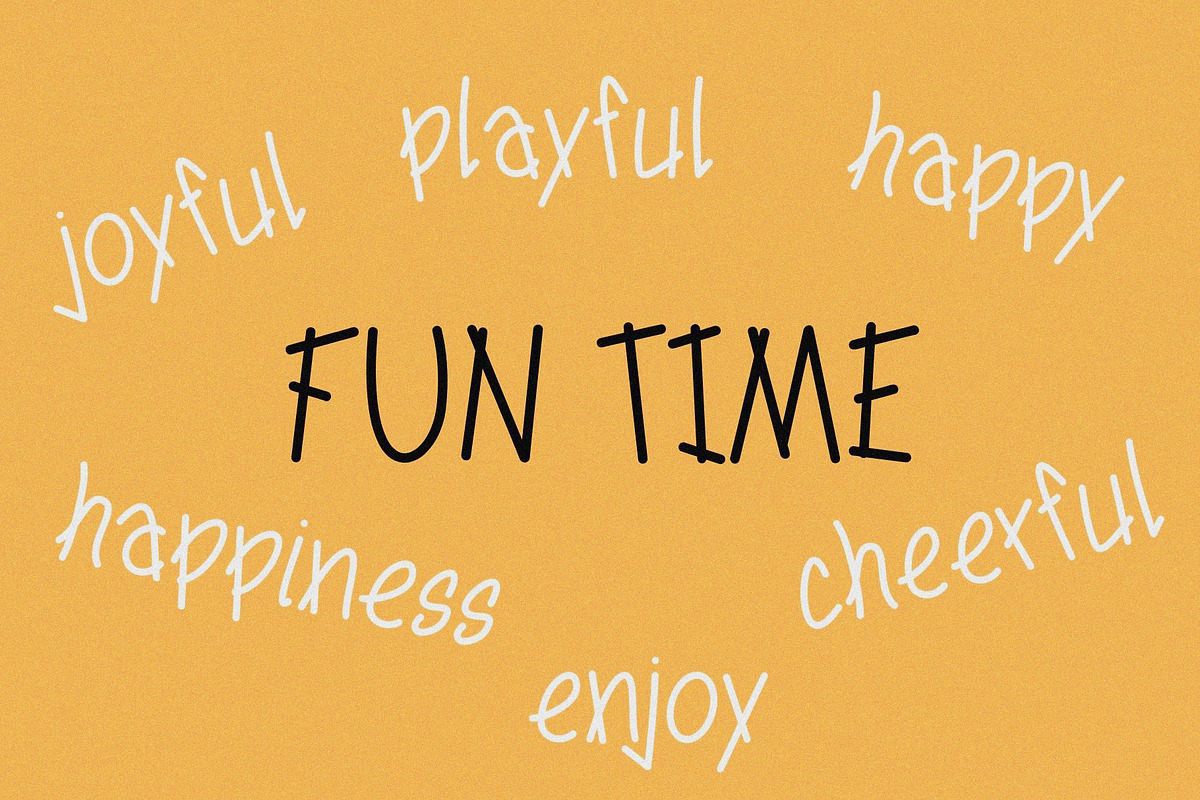 FunTime Handwritten Font, a Handwritten Font by Ruddean2109 (Photo 7 of 10)