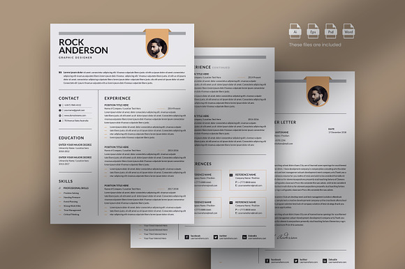Clean Resume/CV Template preview 8