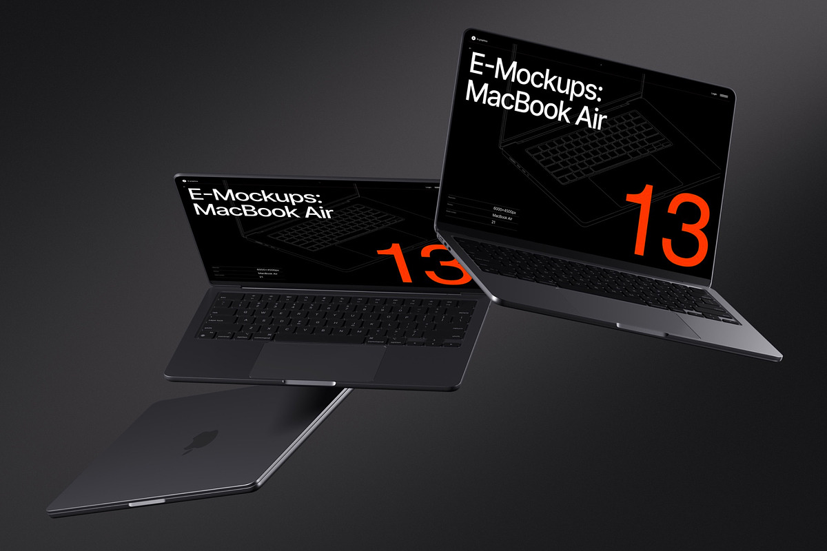 E-Mockups: MacBook Air, a Mac Mockup by ls.graphics (Photo 4 of 8)