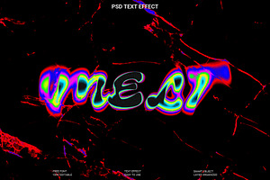 Psychedelic Photoshop Text Effect, a Layer Style Add-On by Imamul001