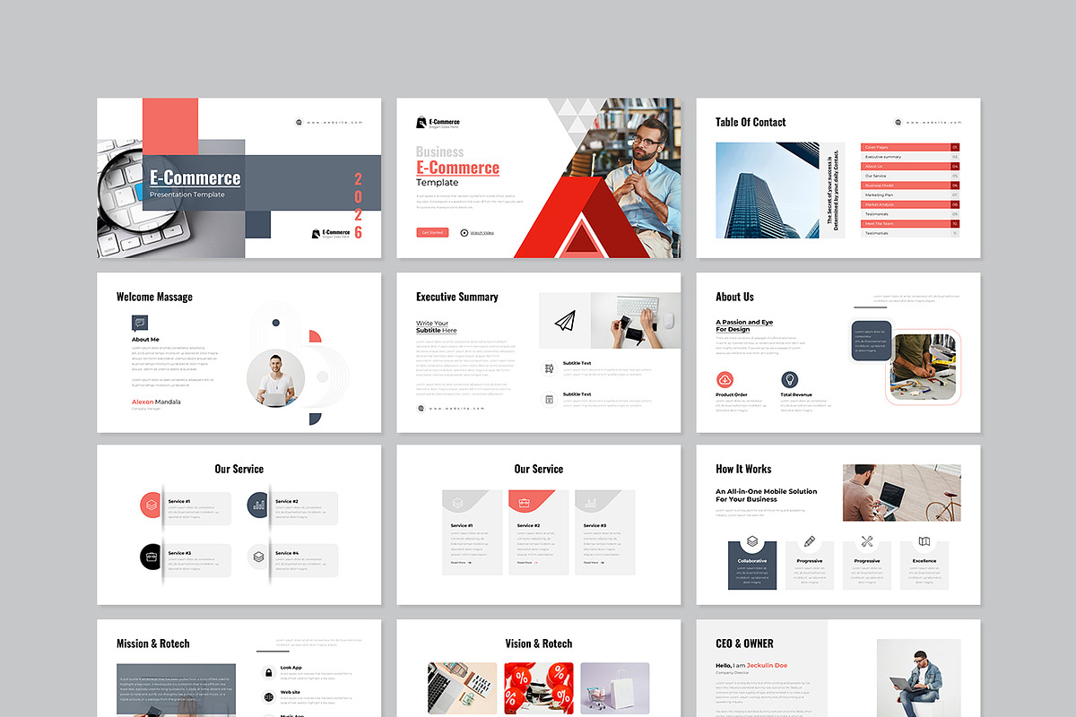 E-Commerce Presentation Template, a Presentation Template by GenerousArt (Photo 6 of 7)