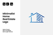 Minimalist Home Real Estate Logo, a Branding & Logo Template by Luxury Logos (Thumbnail 1 of 4)
