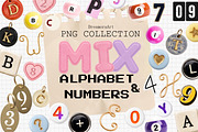 Mixed Alphabet & Numbers Collection, an Object Graphic by DreamoraArt (Thumbnail 1 of 10)