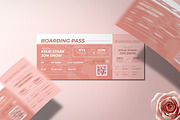 Boarding Pass Wedding Invitation, a Card Template by Aarley Kaiven (Thumbnail 5 of 5)
