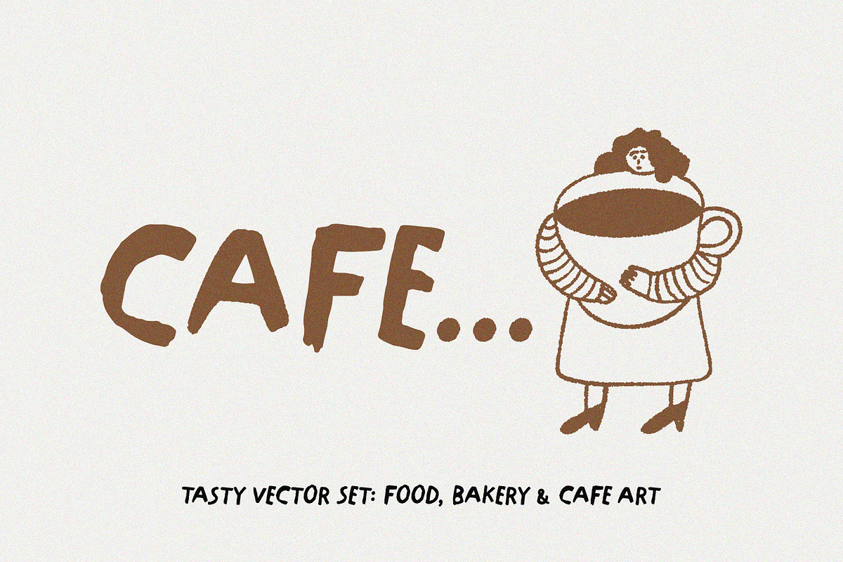 YUMMY FOOD BUNDLE Vol.1: Hand-Drawn, a Food Illustration by MaxArt Foundry (Photo 9 of 9)