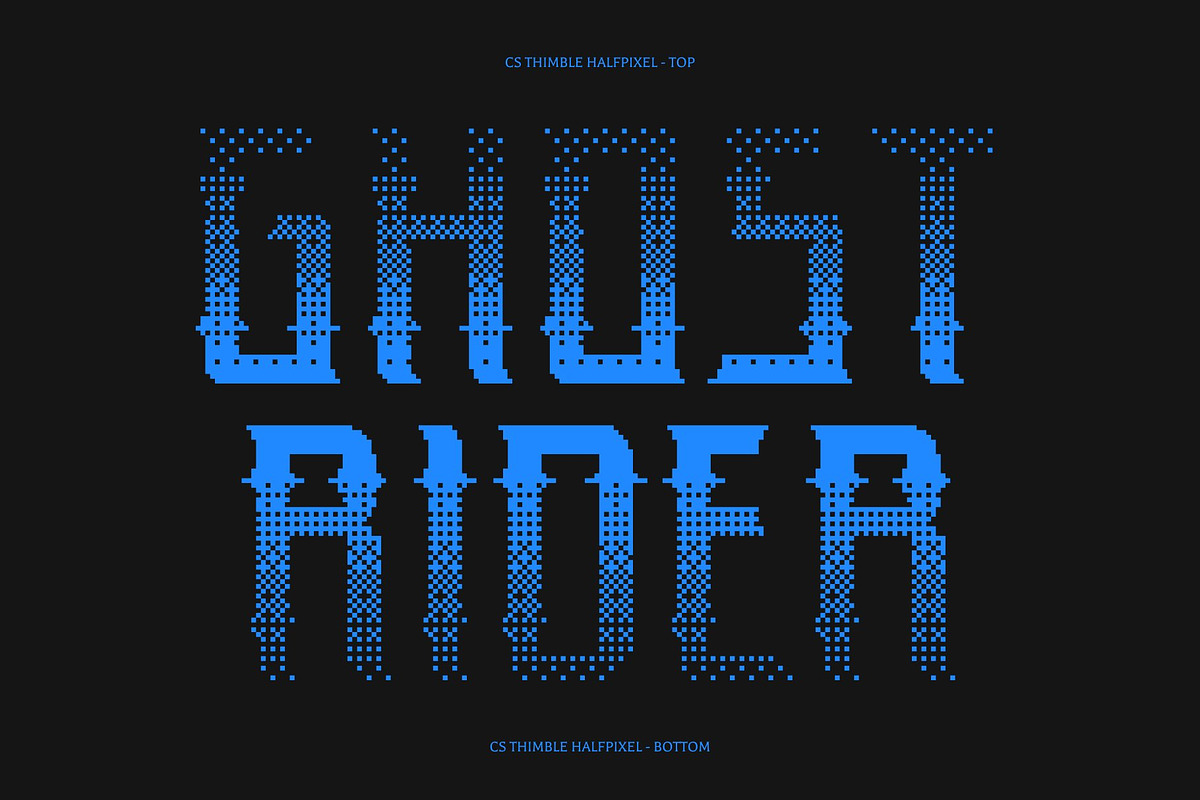 CS Thimble Halfpixel, a Blackletter Font by Craft Supply Co. (Photo 3 of 8)