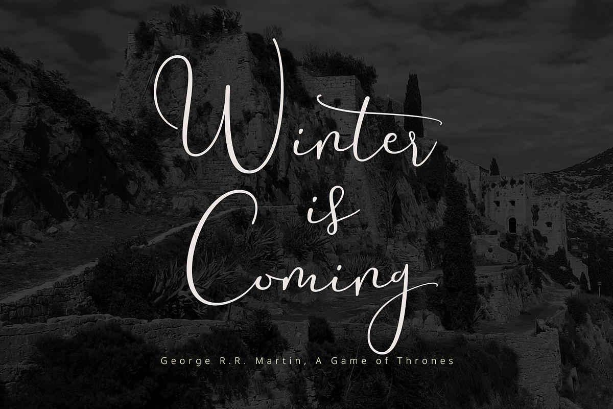 Yolan Unique Font, a Script Font by FadeLine Studio (Photo 11 of 11)