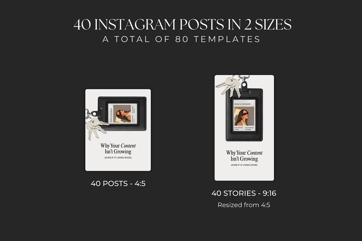 Dark Brown Instagram Posts, a Social Media Template by Meraki Templates (Photo 4 of 8)