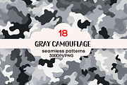 Gray Camouflage Seamless Patterns, a Pattern Graphic by PrintablesByFranklyn (Thumbnail 1 of 10)