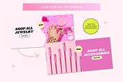 Pink Shopify Store Banner Designs, a Shopify Template by Template Twist Shop (Thumbnail 5 of 5)