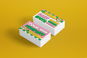 Pink Retro Business Card, a Business Card Template by graphicook (Thumbnail 2 of 5)