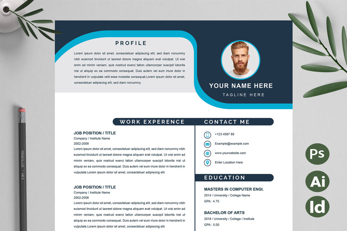 Stylish Resume Format | Minimal CV, a Resume Template by Attractive Resume (Photo 1 of 3)