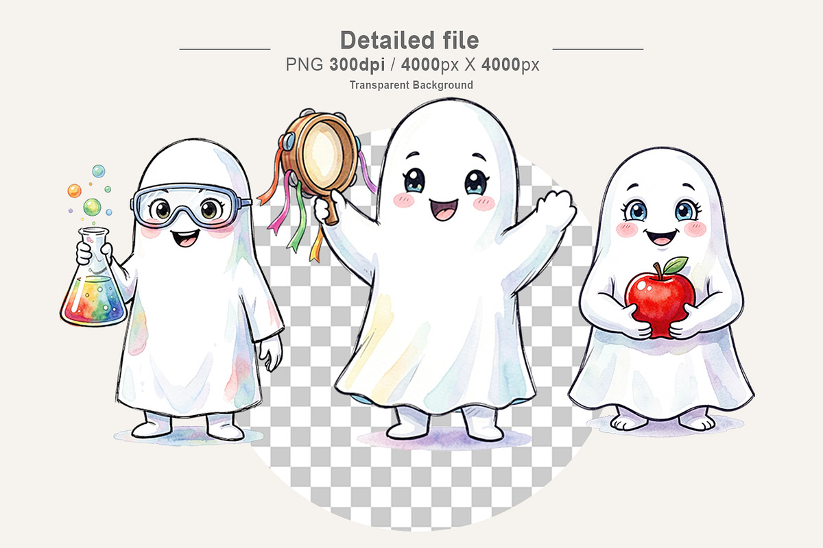 Teacher Ghost Sublimation, an Illustration by Artnoy (Photo 3 of 8)