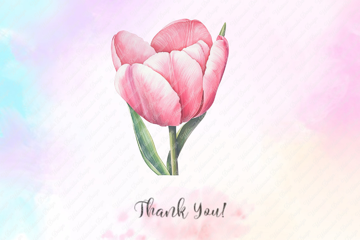 Lavender & Pink Flowers Watercolor, an Illustration by Watercolor design (Photo 12 of 13)