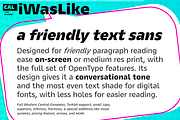iWasLike Pro - 30 FONTS FULL FAMILY, a Sans Serif Font by California Type Foundry (Thumbnail 4 of 11)
