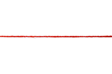 Red thread isolate on white