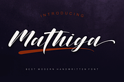 Mathiga Font, a Handwritten Font by albert_kalingga (Thumbnail 1 of 6)