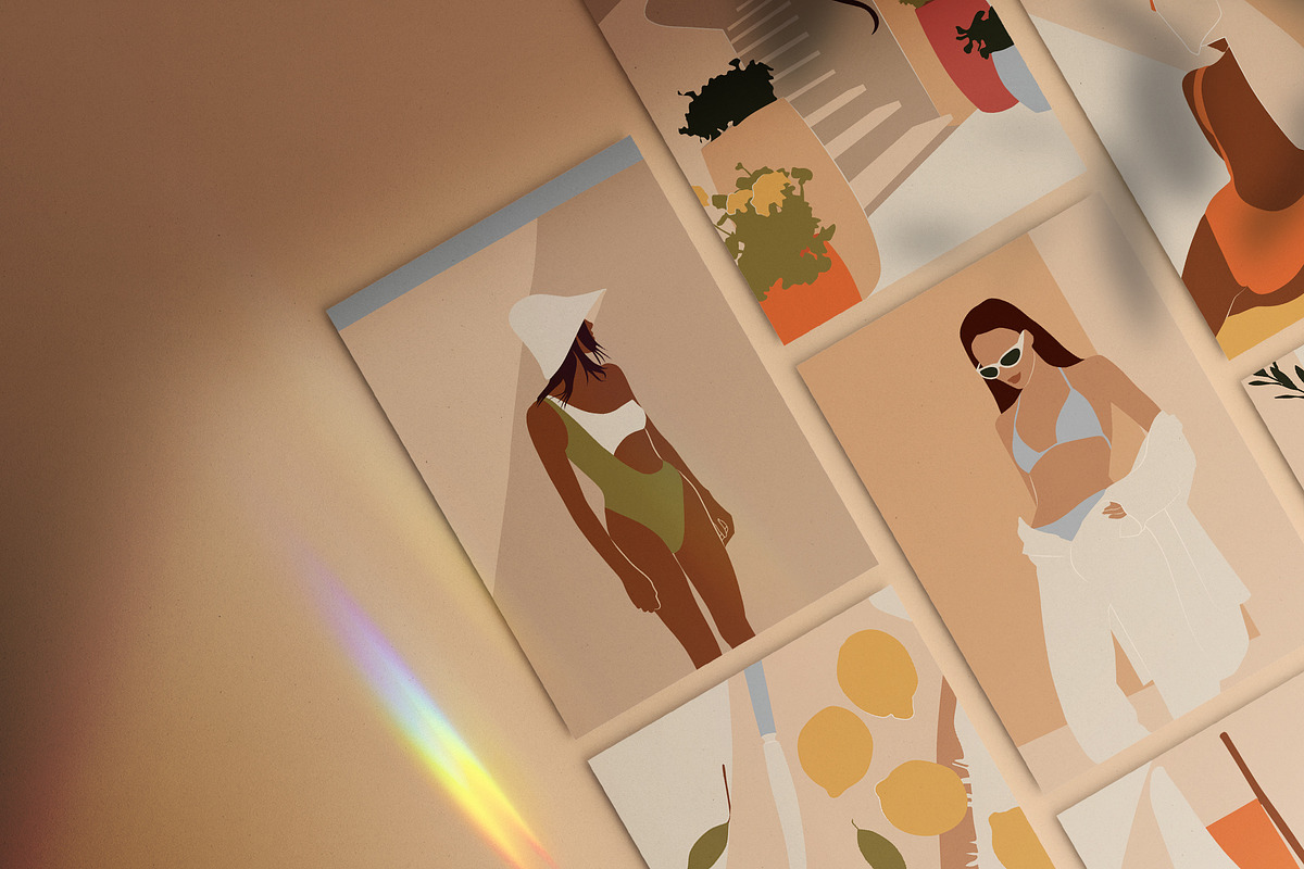 Sunny Paradise Illustrations, a Person Illustration by TiriCo (Photo 3 of 13)