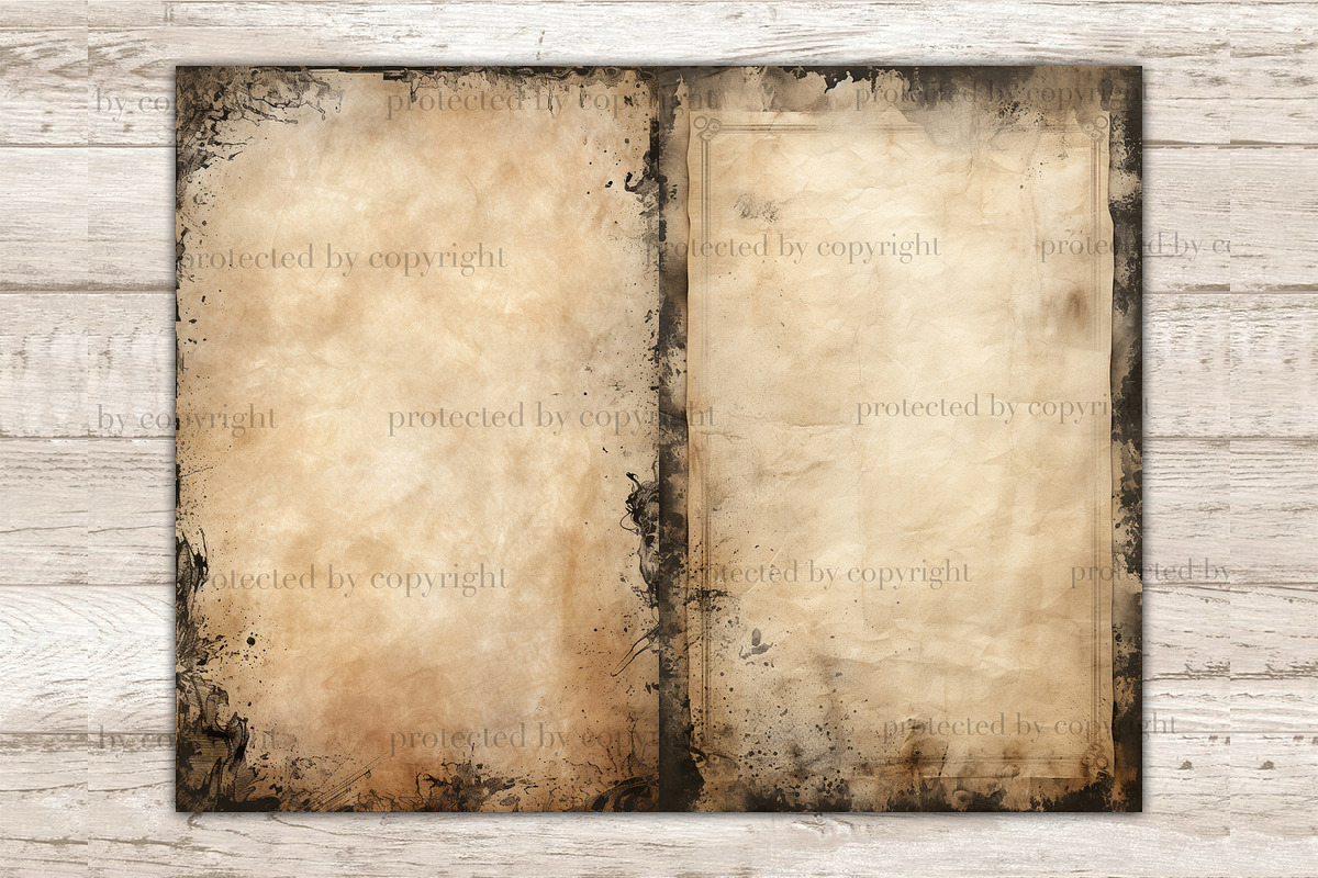 Gothic Frame Junk Journal Pages, a Decorative Illustration by GlamArtZhanna (Photo 4 of 10)