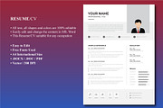 Executive Resume / CV Template, a Resume Template by Blue Digital Studio (Thumbnail 1 of 2)