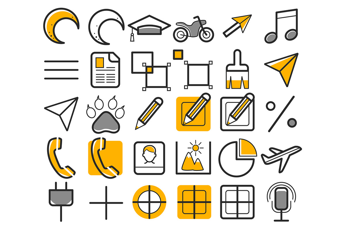 486 Web Application Icons, an Outline Icon by land art (Photo 5 of 7)