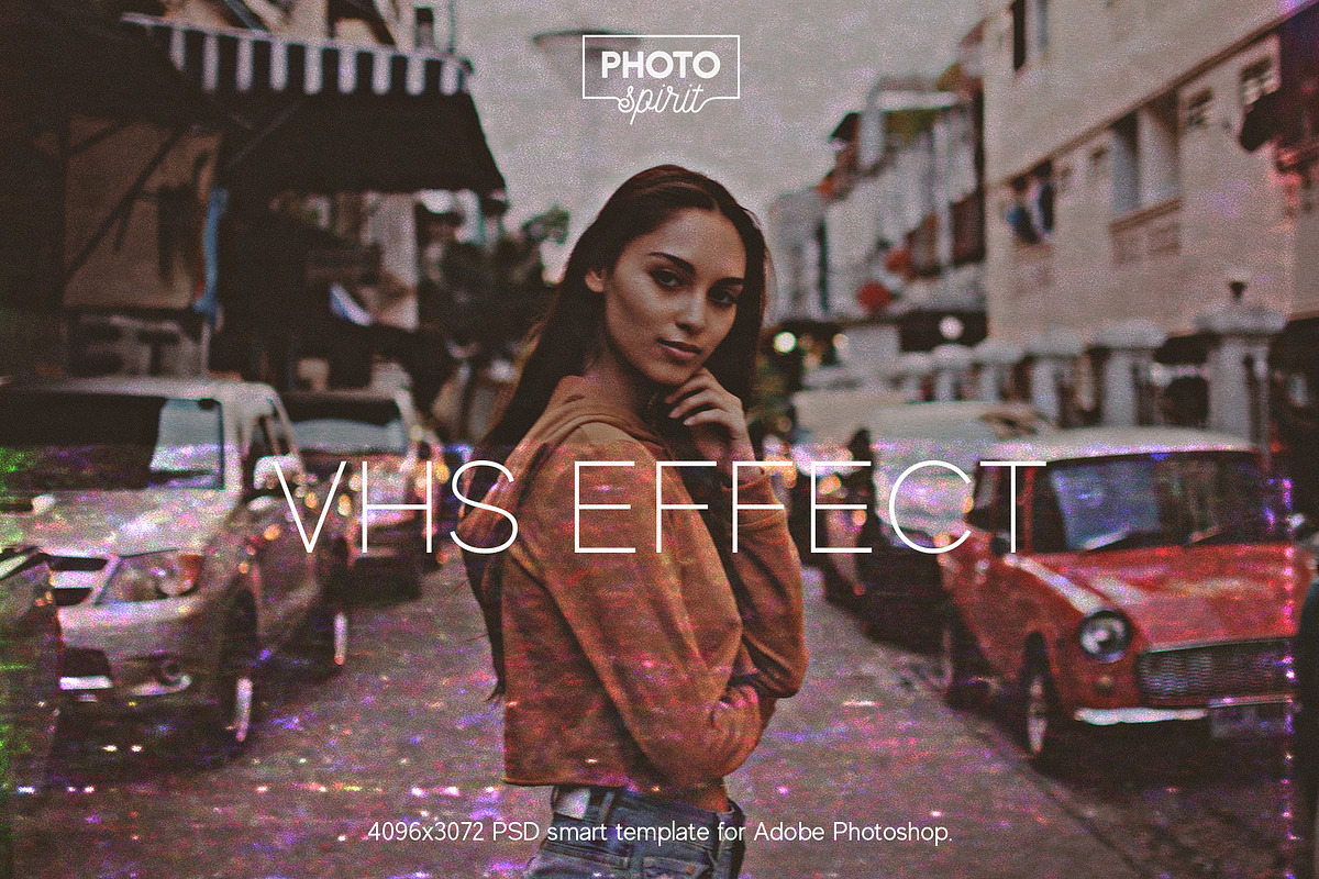 VHS Effect for Photoshop, a Brushes & More by PhotoSpirit (Photo 1 of 14)