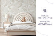 Wallpaper Baby Room Mural Mockup PSD, a Mockup by Mie Mockup Studio (Thumbnail 4 of 7)