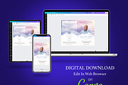 Heavenly Funeral Program Template, a Brochure Template by Four C Graphic (Thumbnail 7 of 10)