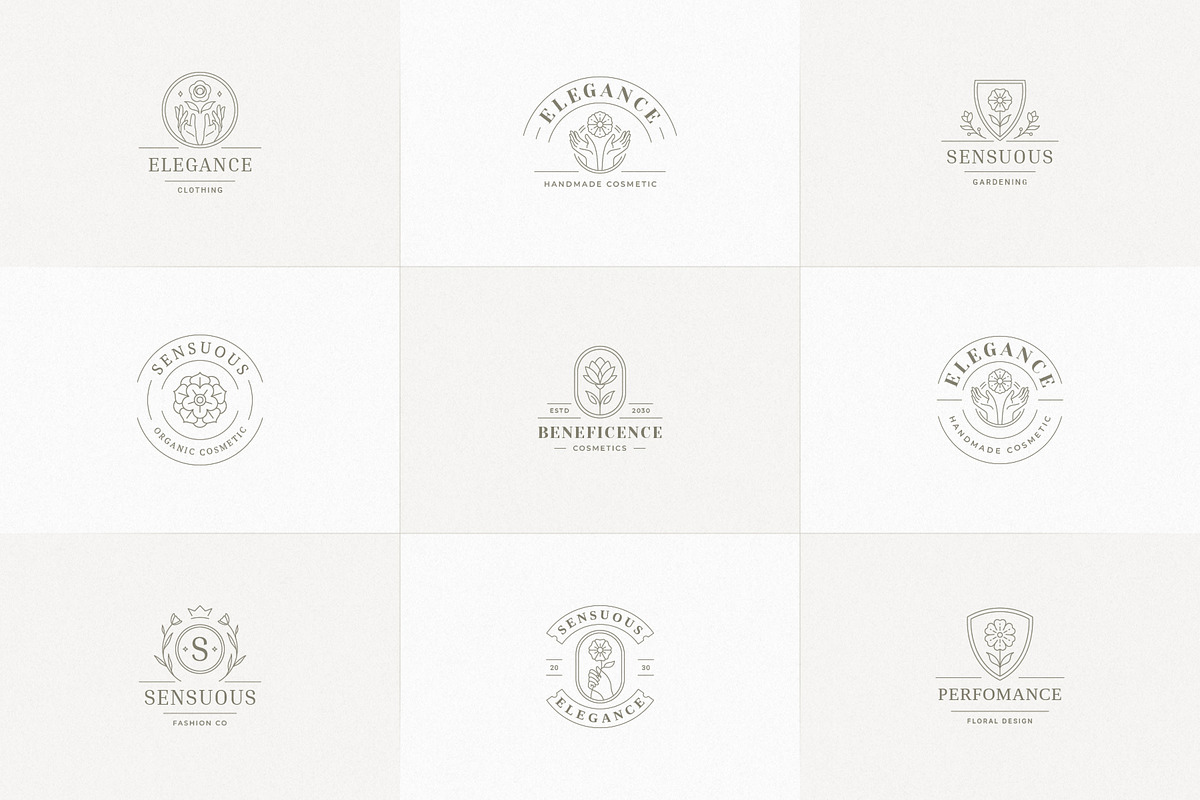 36 Botanical Logo Templates | Canva, a Branding & Logo Template by Vasya Kobelev (Photo 3 of 10)
