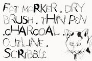 Ragtag - Messy Hand-Lettered Font, a Handwritten Font by Lilithcollageart (Thumbnail 4 of 9)
