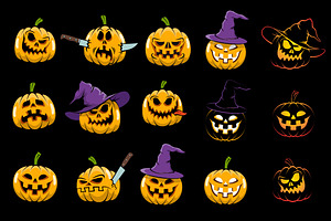 Halowen Pumpkins Pack