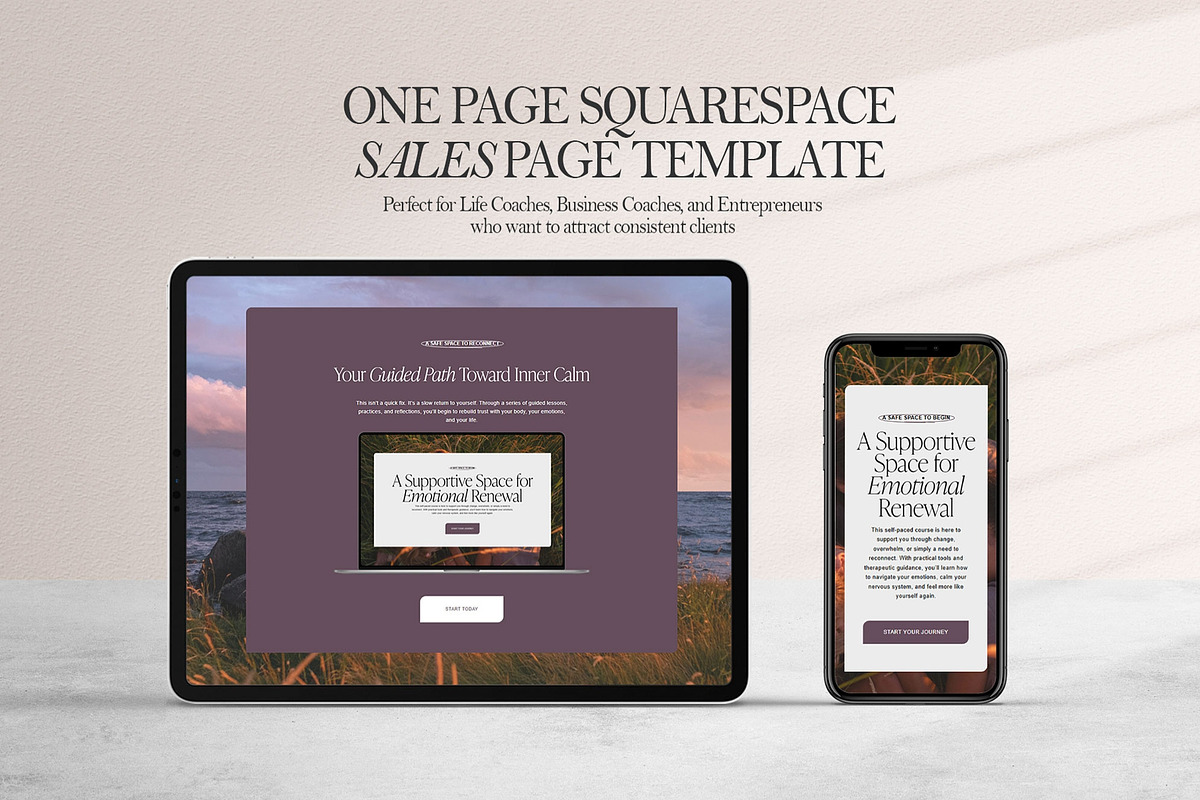 Sales Page Website Template, a Squarespace Template by 3.14&Co (Photo 2 of 11)