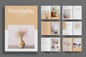 Clean And Modern Portfolio Layout, a Magazine Template by ContestDesign