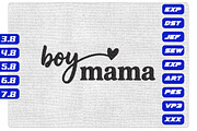 Boy Mama Heart Minimal Embroidery, a Decorative Illustration by Purpose Ekbal (Thumbnail 1 of 3)